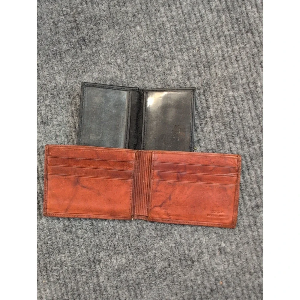 Buxton Genuine Top Grain Leather Bifold Wallet Brown